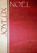 No&euml;l &eacute;l&eacute;gant sur fond rouge chaleureux